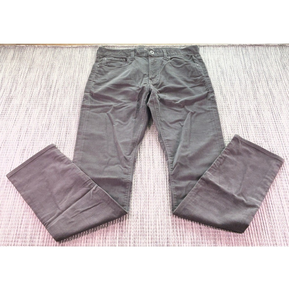 J.Crew Mens Corduroy Pants Gray Style 250 Every Stitch Considered W30 L32 NWT